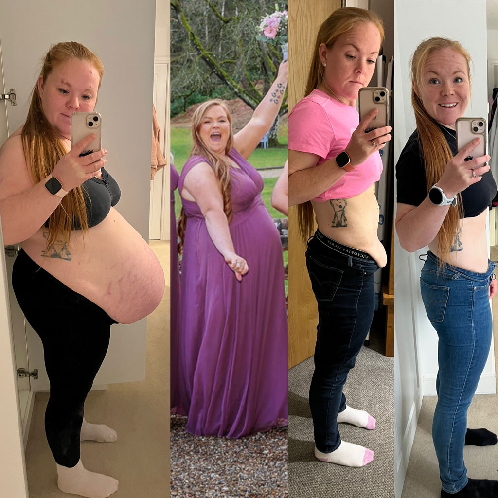 Two before and two after images of the coach showing an amazing transformation.